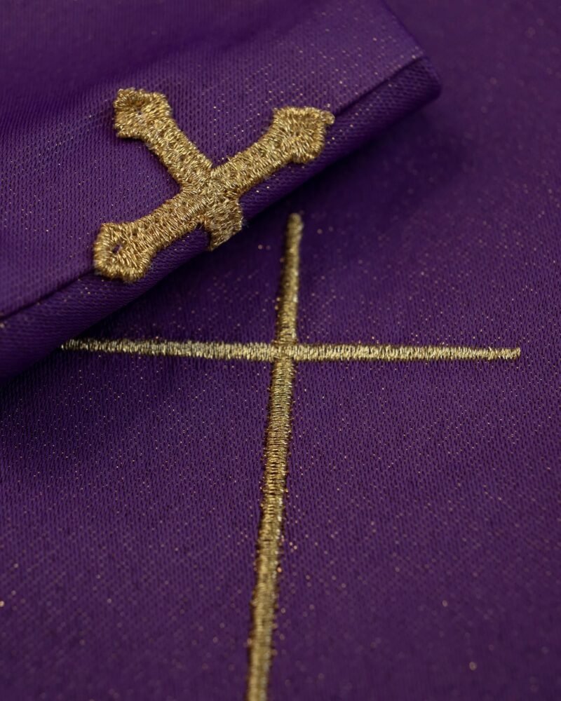Purple Embroidered Chasuble FE91122