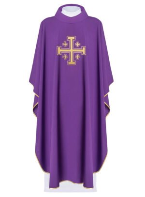 Purple Embroidered Chasuble FE9113