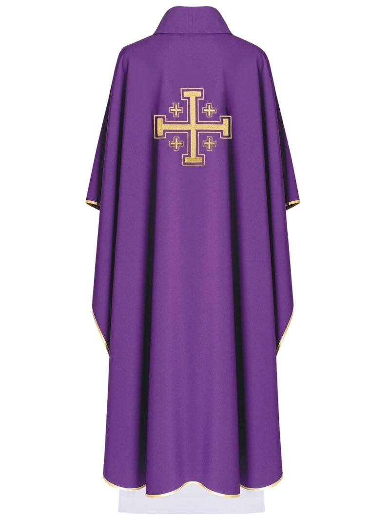 Purple Embroidered Chasuble FE91131