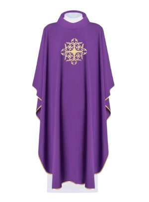 Purple Embroidered Chasuble FE9114