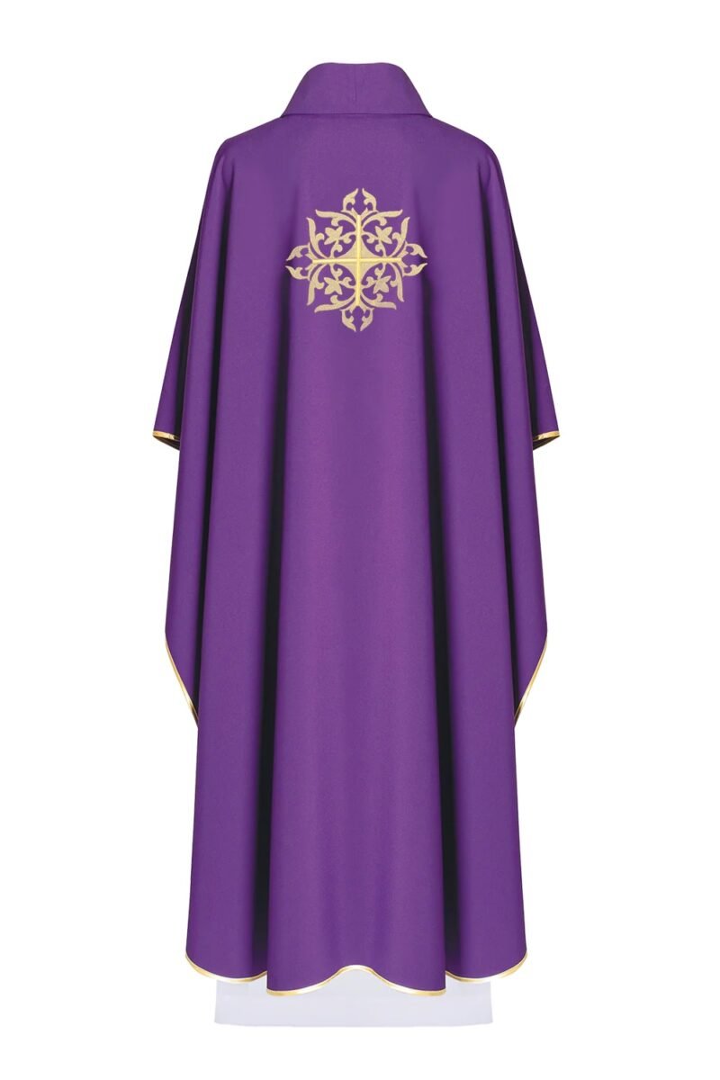 Purple Embroidered Chasuble FE91141