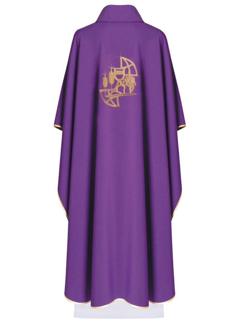 Purple Embroidered Chasuble FE91151
