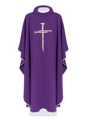 Purple Embroidered Chasuble FE9116
