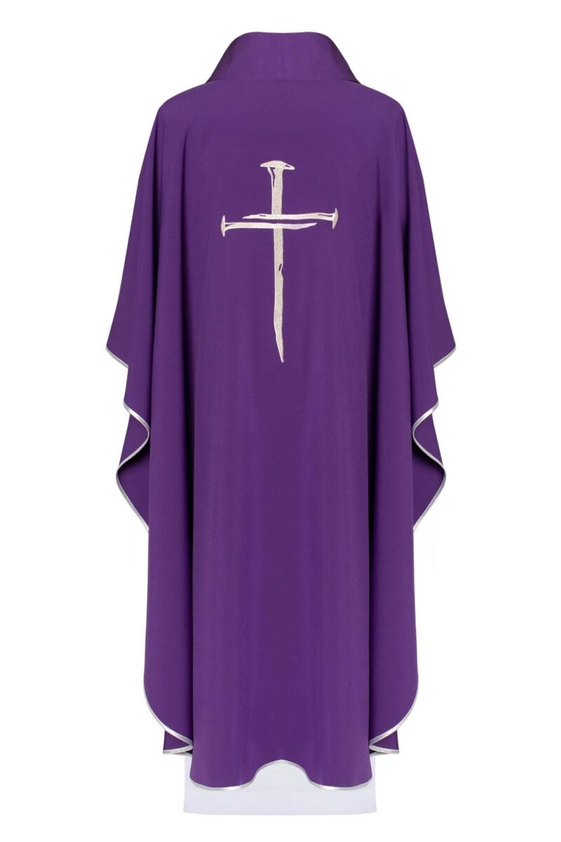 Purple Embroidered Chasuble FE91161