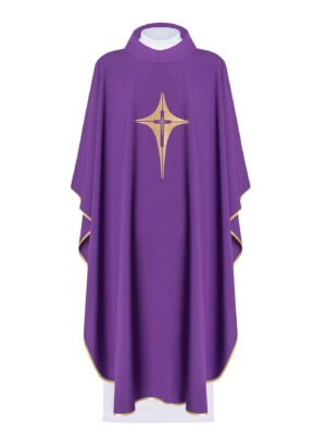 Purple Embroidered Chasuble FE9120