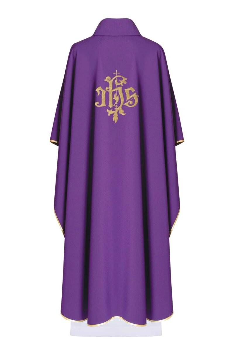 Purple Embroidered Chasuble FE91201