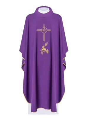 Purple Embroidered Chasuble FE9121