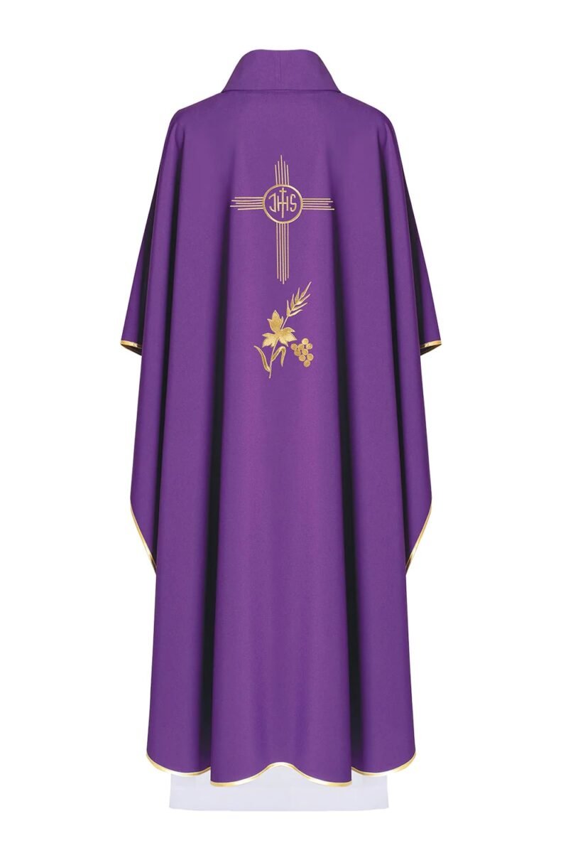 Purple Embroidered Chasuble FE91211