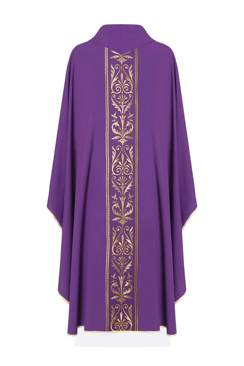 Purple Embroidered Chasuble FE91221