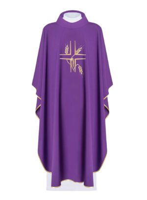 Purple Embroidered Chasuble FE9125