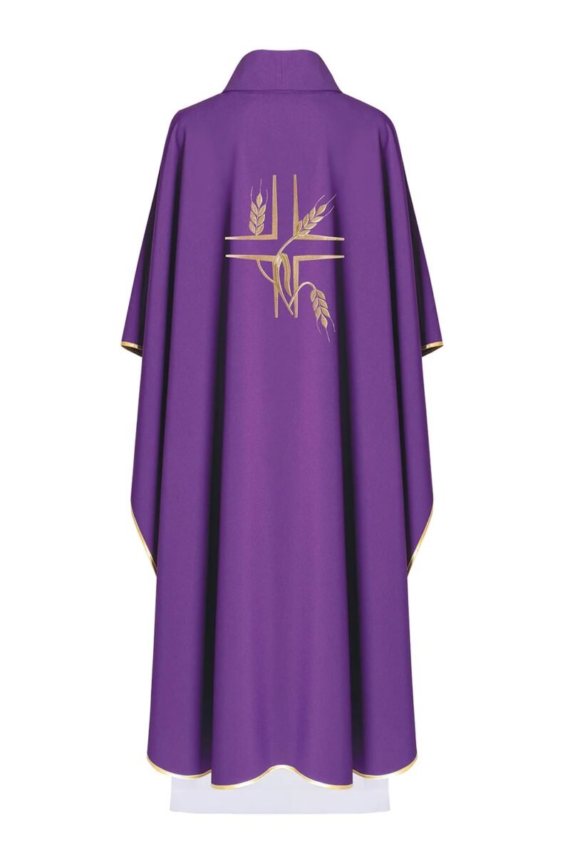 Purple Embroidered Chasuble FE91251