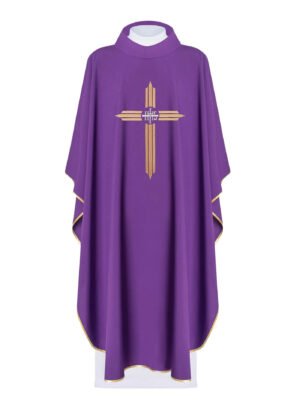 Purple Embroidered Chasuble FE9126