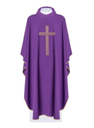 Purple Embroidered Chasuble FE9127