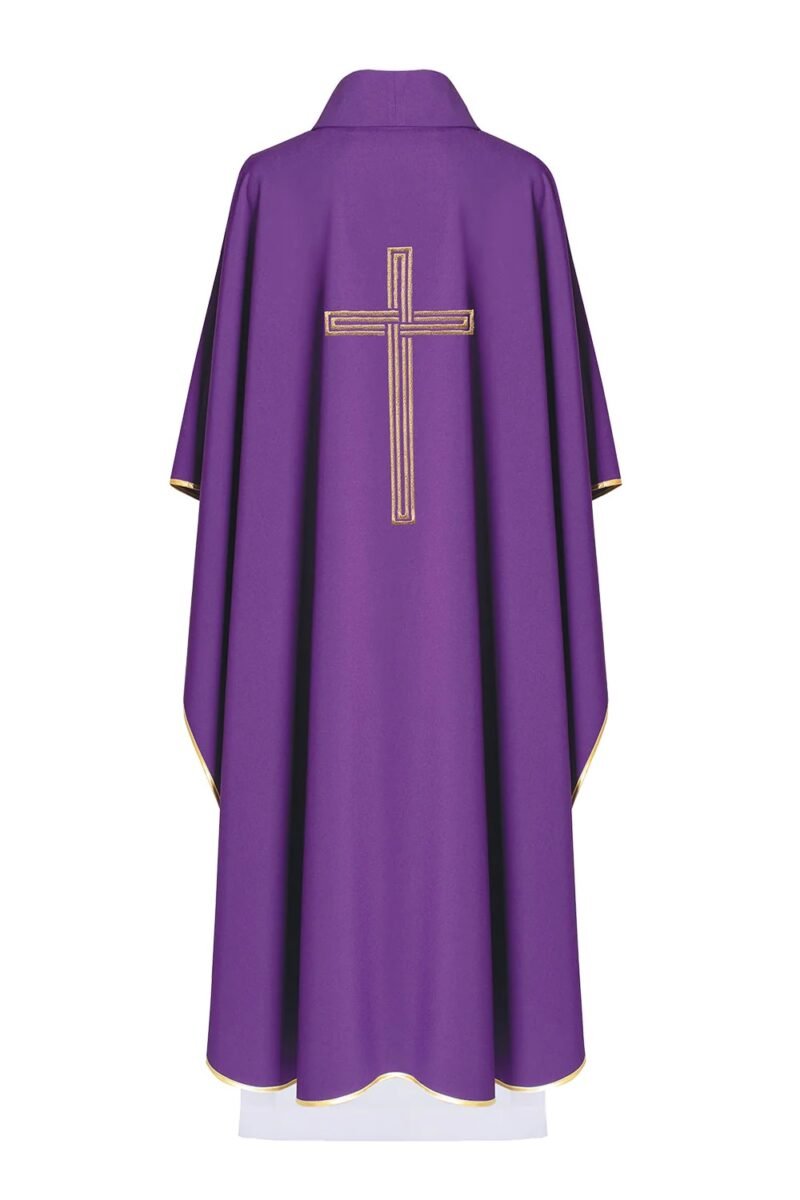 Purple Embroidered Chasuble FE91271