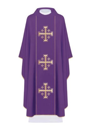 Purple Embroidered Chasuble FE9128
