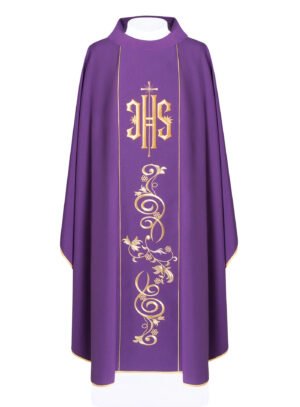 Purple Embroidered Chasuble FE9130