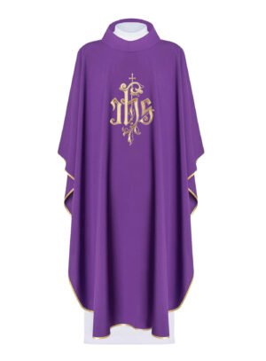 Purple Embroidered Chasuble FE9131