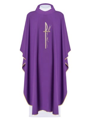 Purple Embroidered Chasuble FE9140