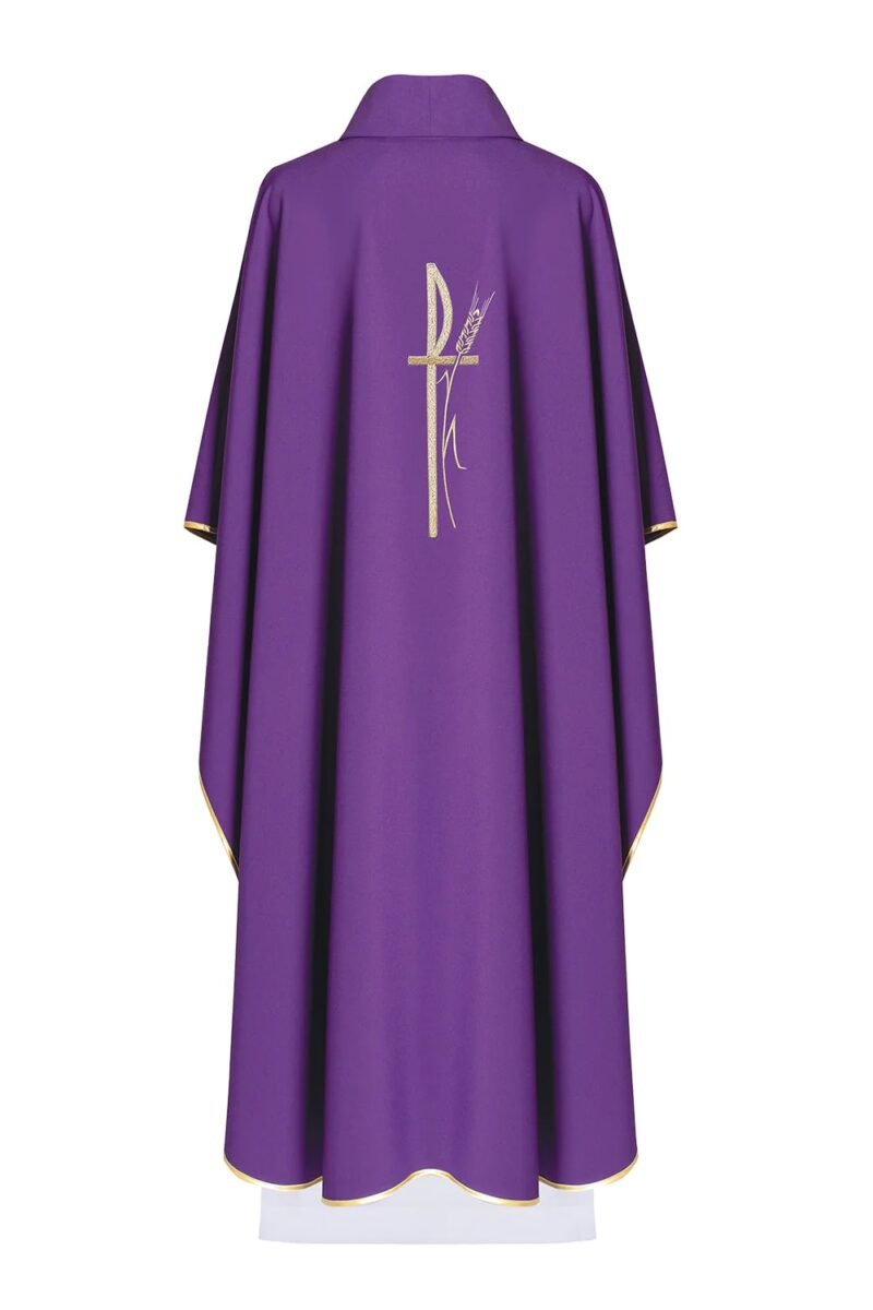 Purple Embroidered Chasuble FE91401
