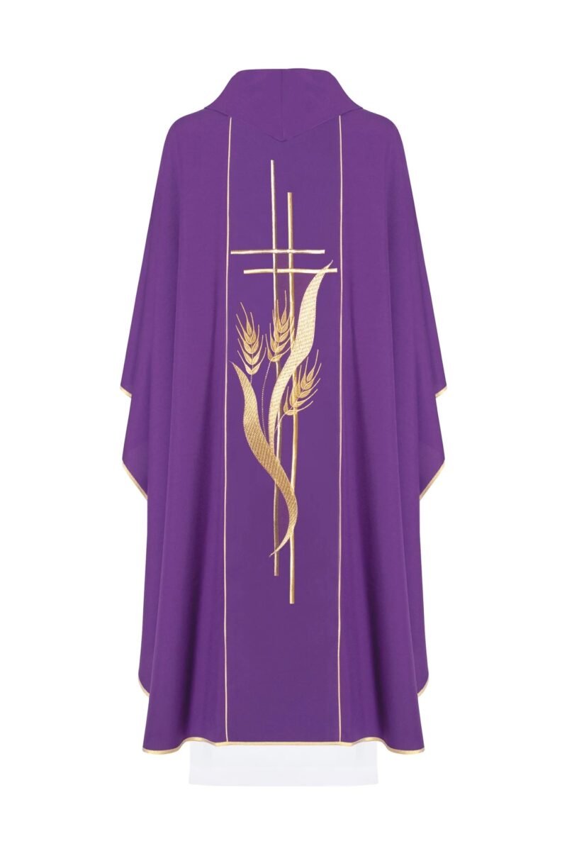 Purple Embroidered Chasuble FE91411
