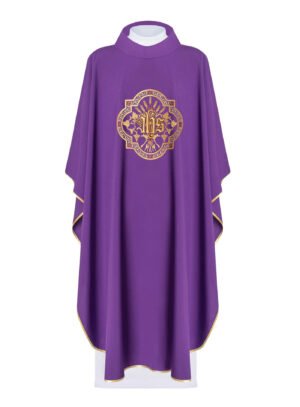 Purple Embroidered Chasuble FE9143