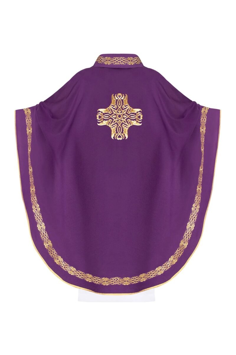 Purple Embroidered Chasuble FE91481