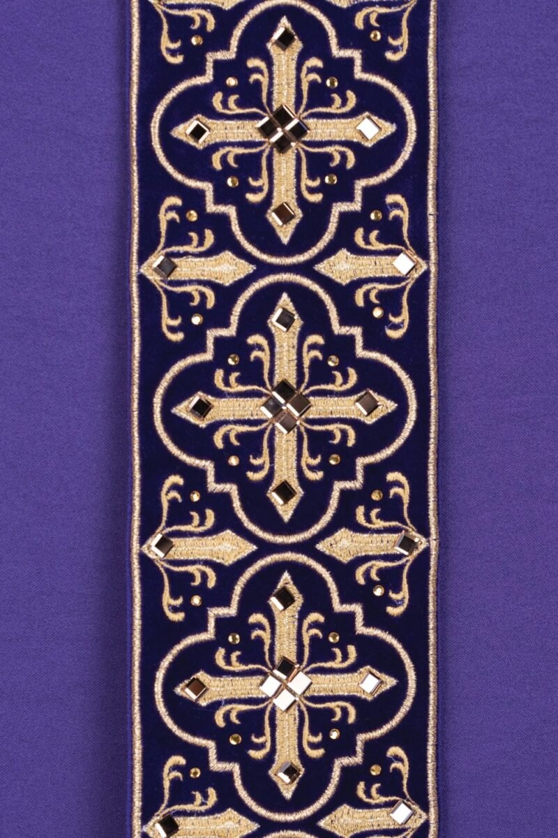 Purple Embroidered Chasuble FE91581