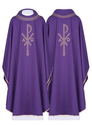 Purple Embroidered Chasuble FE9160