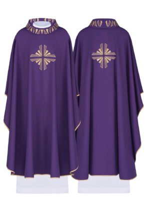 Purple Embroidered Chasuble FE9163