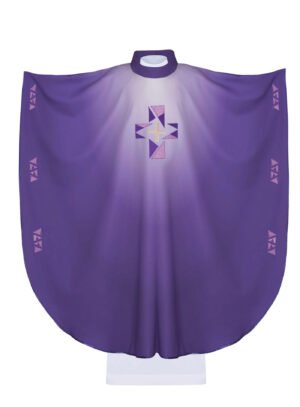 Purple Embroidered Chasuble FE9165
