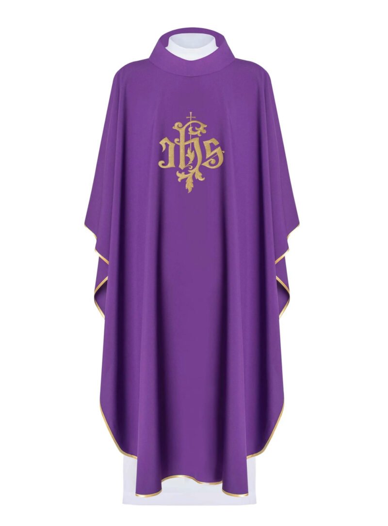 Purple Embroidered Chasuble FE9169