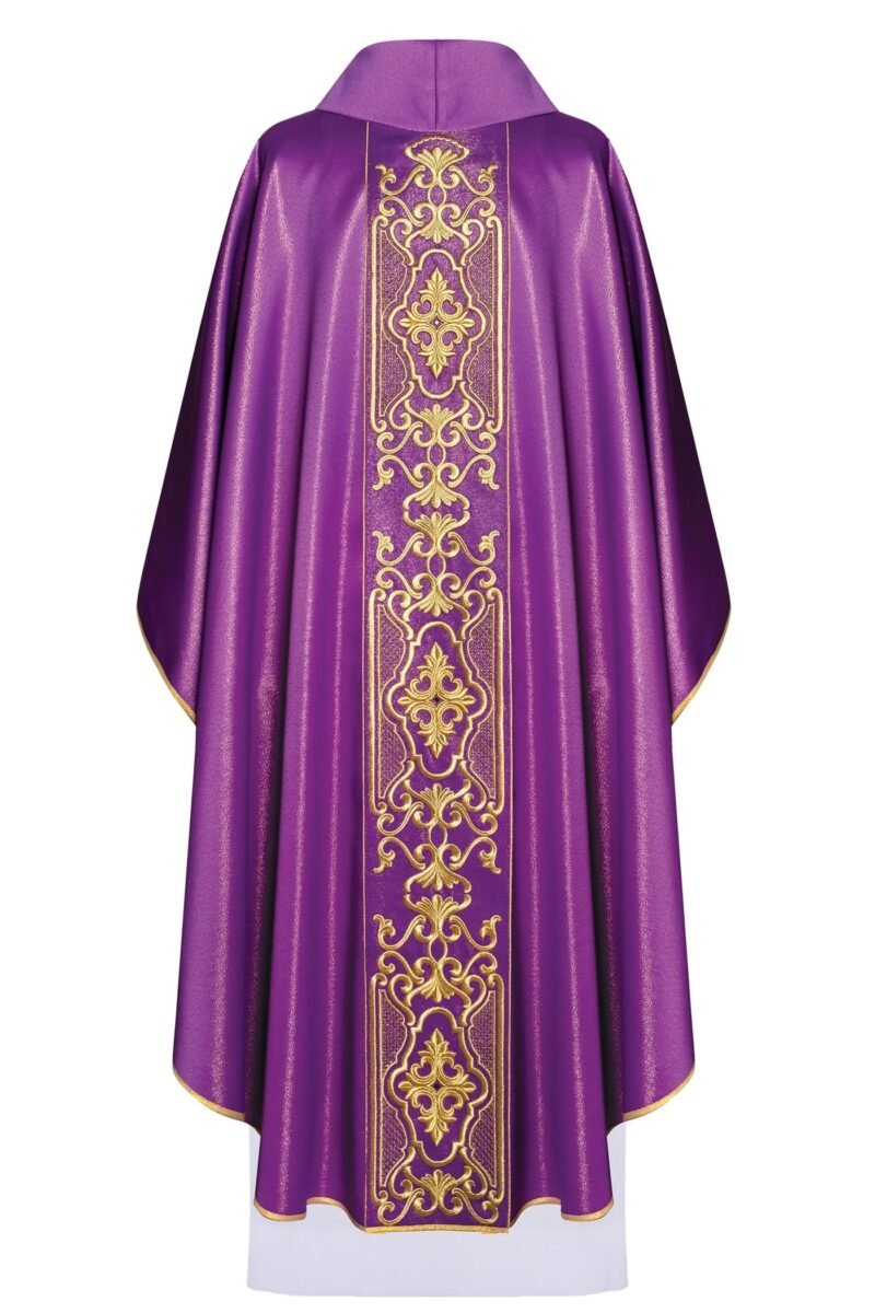 Purple Embroidered Chasuble FE91751