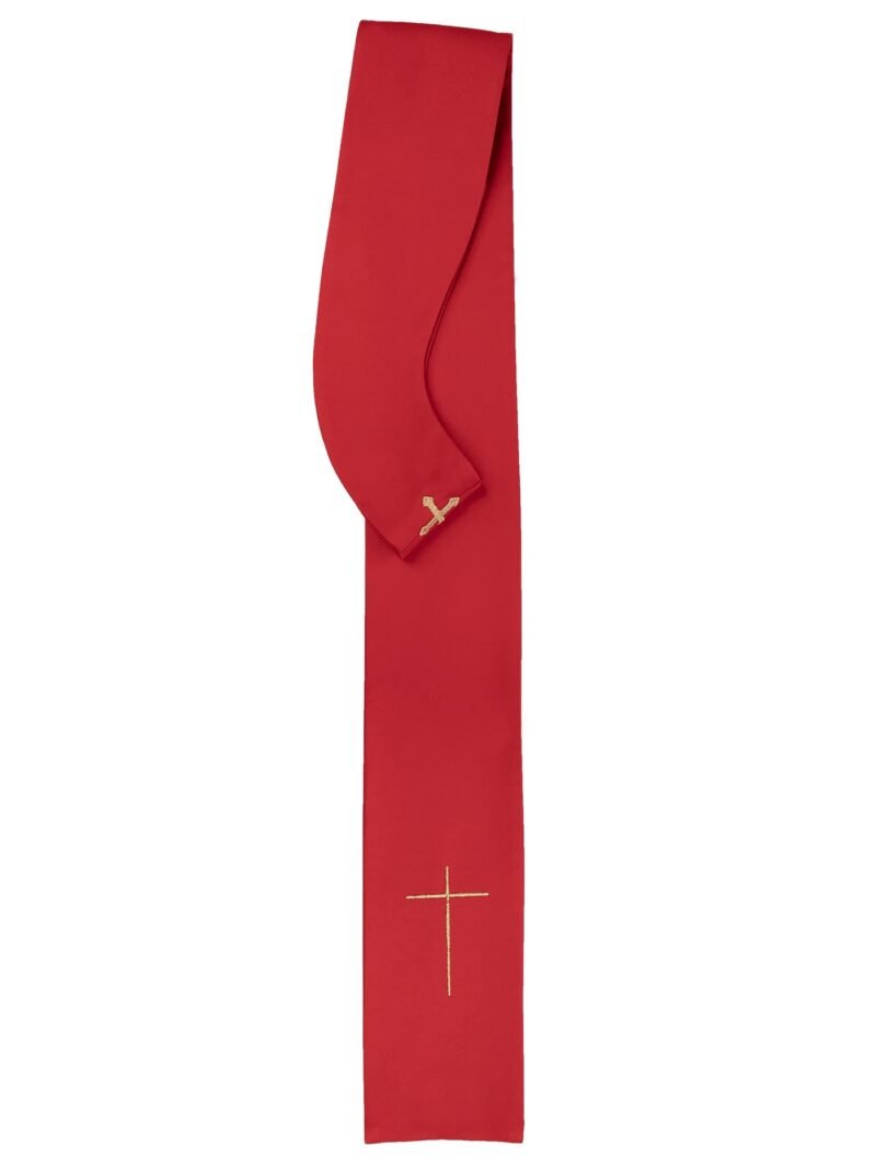 Red Chasuble embroidered
