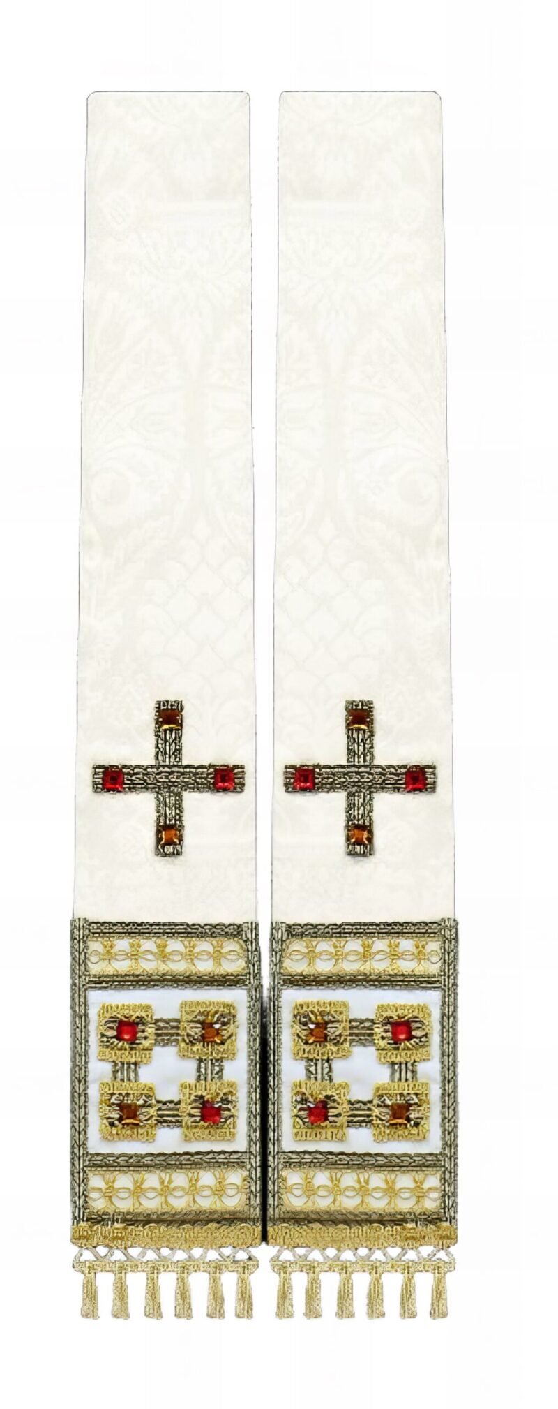 White Embroidered Chasuble W70025
