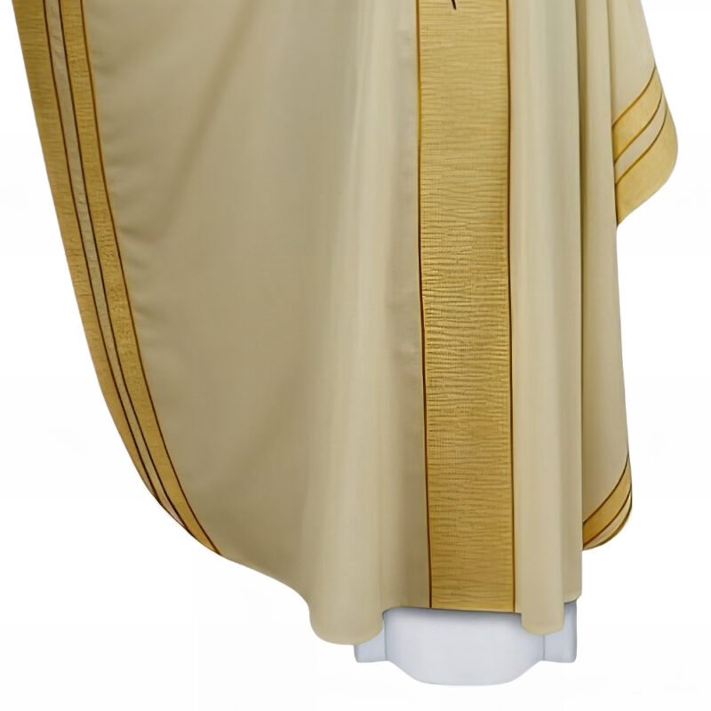 White Embroidered Chasuble W70072