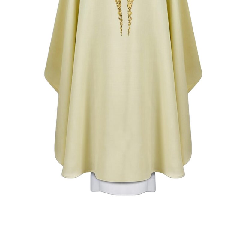 White Embroidered Chasuble W70372