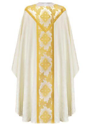 Ecru Embroidered Chasuble W72101
