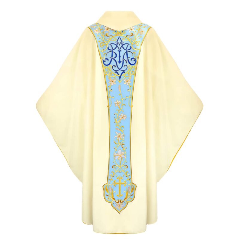 Ecru Embroidered Chasuble W72331