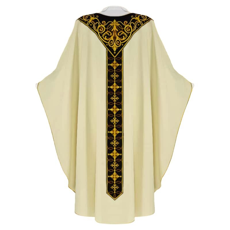 Ecru Embroidered Chasuble W72501