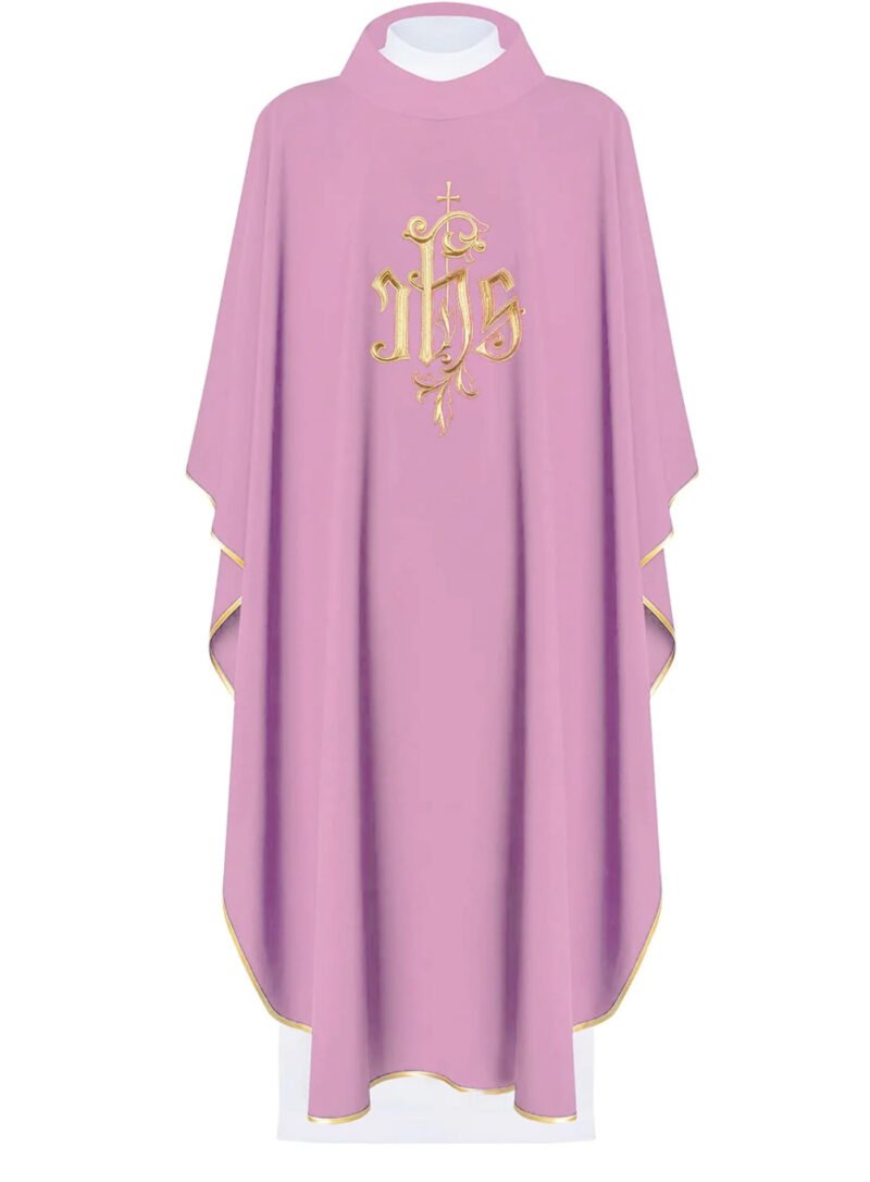 Pink Embroidered Chasuble PI03001