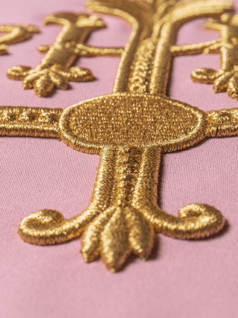 Pink Embroidered Chasuble PI030041