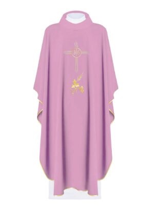 Pink Embroidered Chasuble PI03006