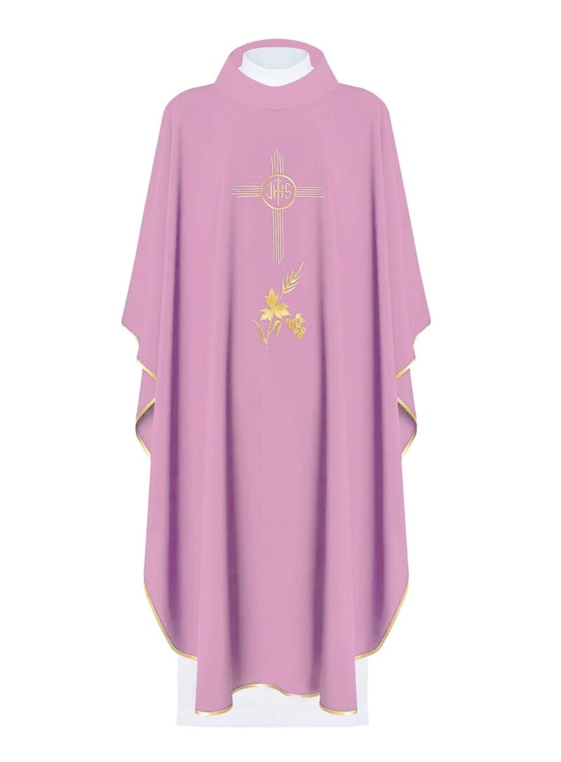 Pink Embroidered Chasuble PI03006