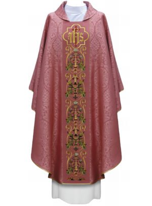 Pink Embroidered Chasuble PI03010