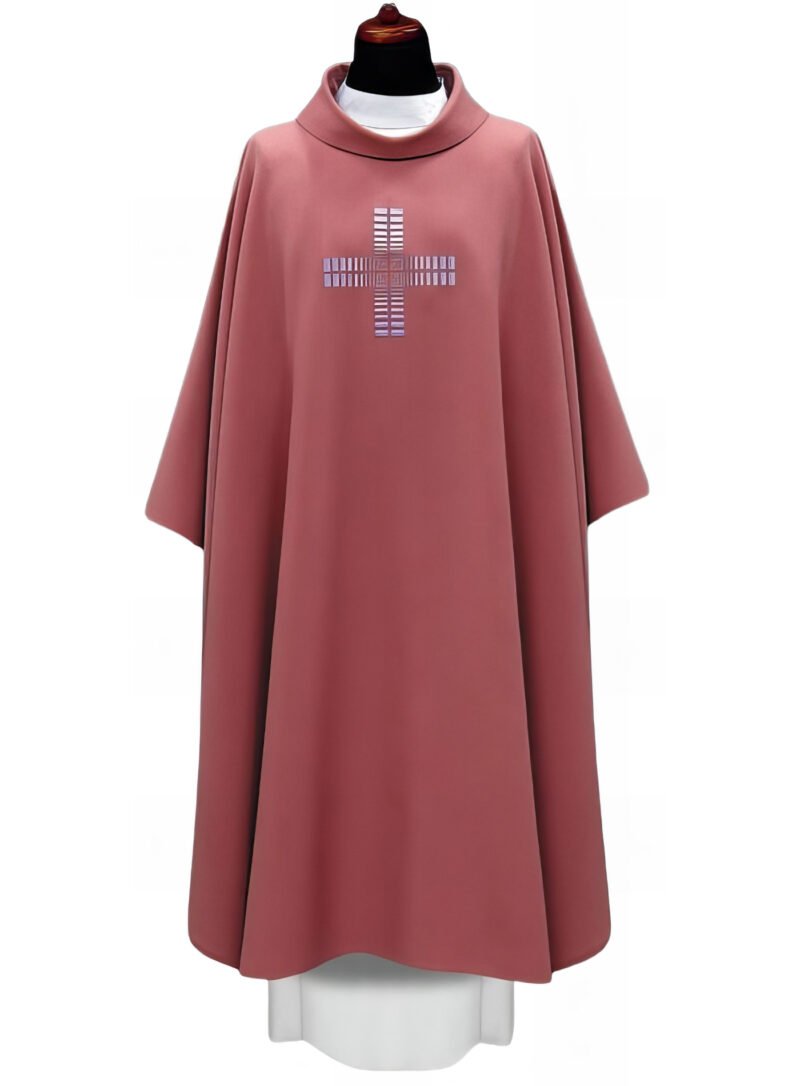 Pink Embroidered Chasuble PI03015