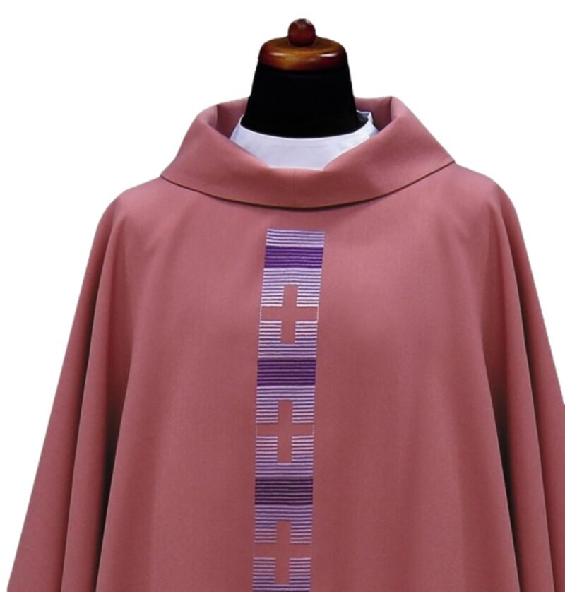 Pink Embroidered Chasuble PI030161