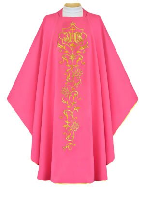 Pink Embroidered Chasuble PI03023